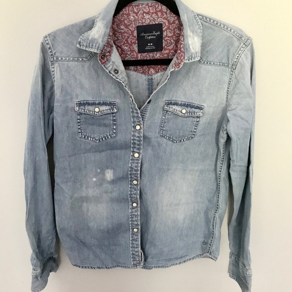 Ae Denim Button Down - image 1